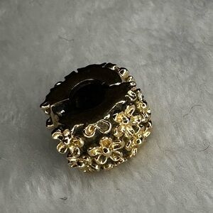 Pandora Gold Floral Charms – Clip – 925 ALE – Authentic